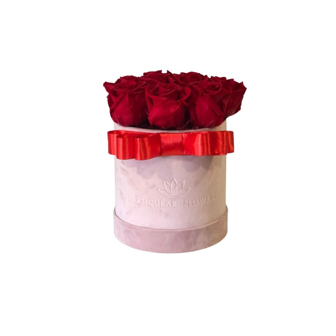 FLOWER BOX S - ROSE ROSSE STABILIZZATE