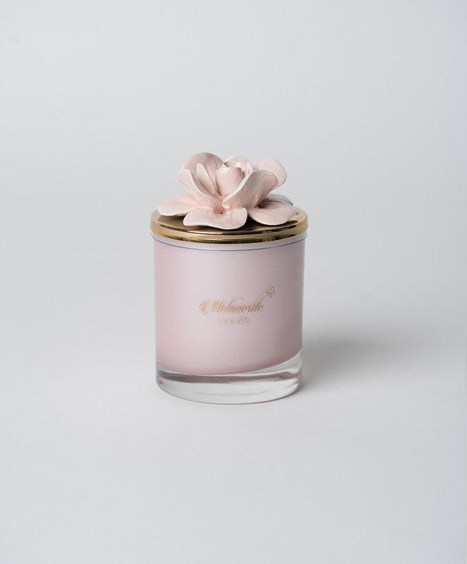 MELAVERDE CANDELA - ROSA PICCOLA CON FIORE
