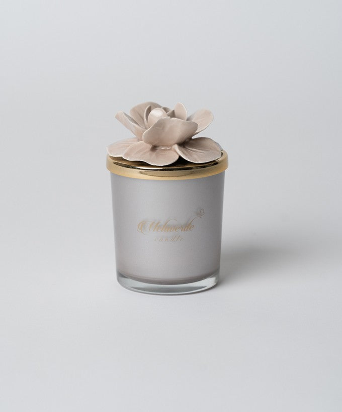 MELAVERDE CANDELA - TORTORA PICCOLA CON FIORE
