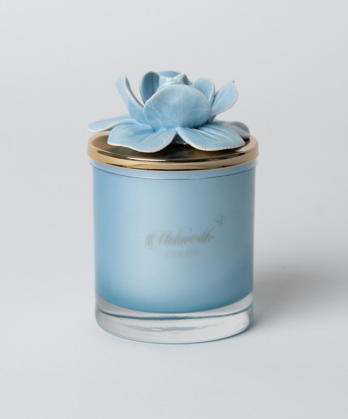 MELAVERDE CANDELA - AZZURRA MEDIA CON FIORE
