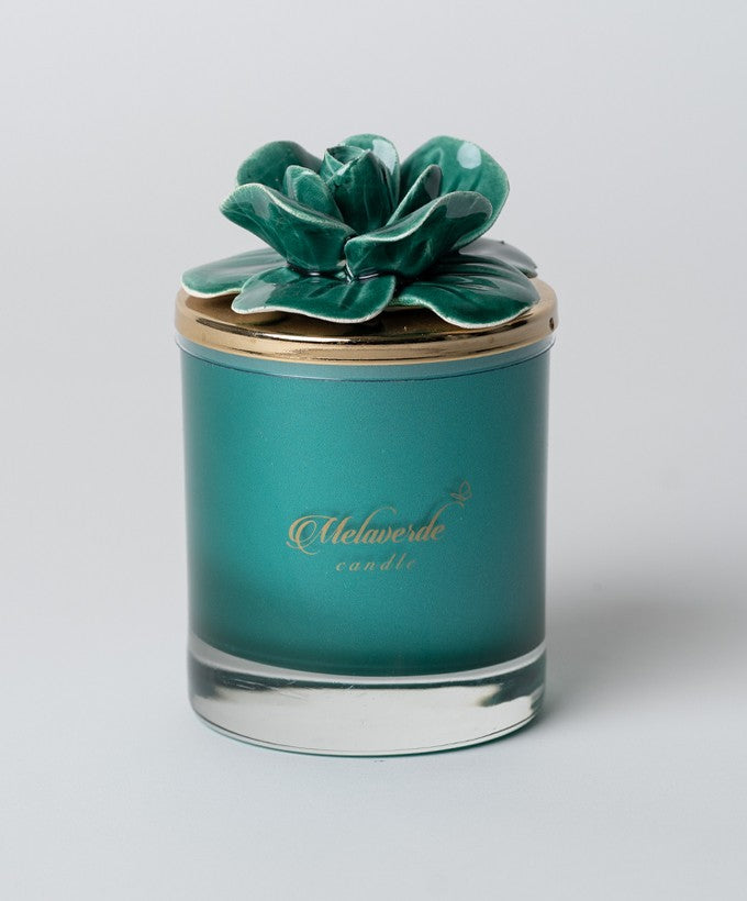 MELAVERDE CANDELA - VERDE GRANDE CON FIORE