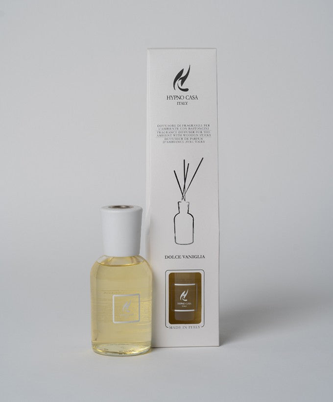 DIFFUSORE CON BASTONCINI HYPNOCASA - DOLCE VANIGLIA 250ML