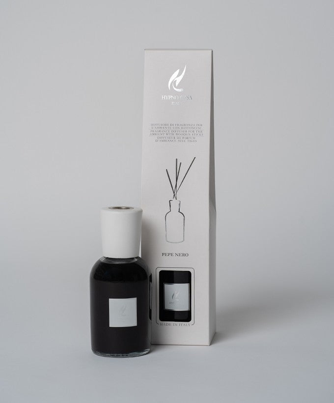 DIFFUSORE CON BASTONCINI HYPNOCASA - PEPE NERO 250ML