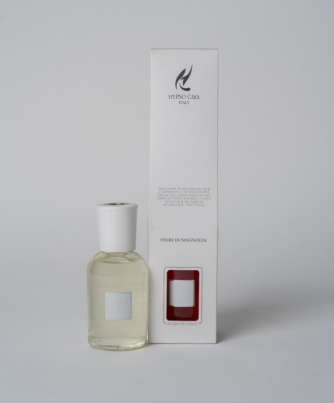 DIFFUSORE CON BASTONCINI HYPNOCASA - FIORI DI MAGNOLIA 250ML