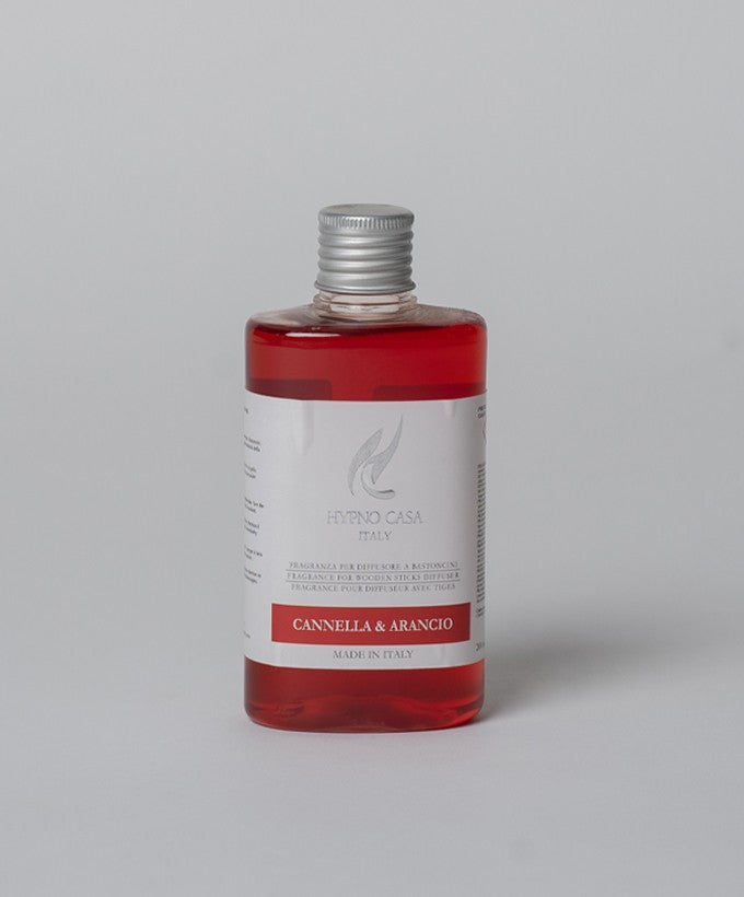 RICARICA DIFFUSORE CON BASTONCINI HYPNOCASA - CANNELLA E ARANCIO  200 ML