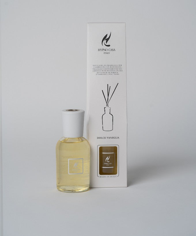 DIFFUSORE CON BASTONCINI HYPNOCASA - DOLCE VANIGLIA 100 ML