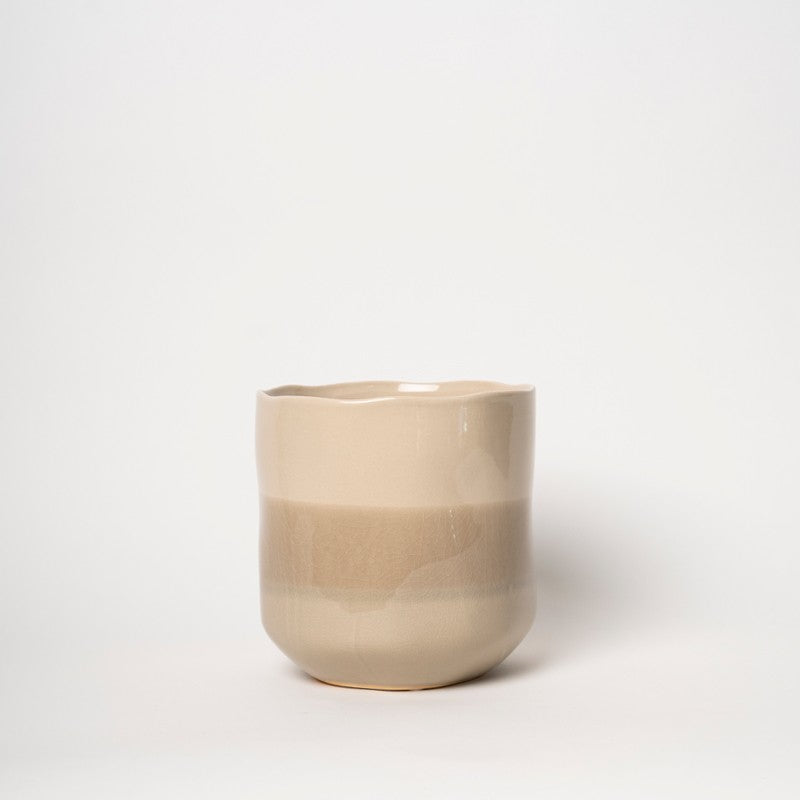 VASO NUANCE BEIGE TONDO RITUALI DOMESTICI - S