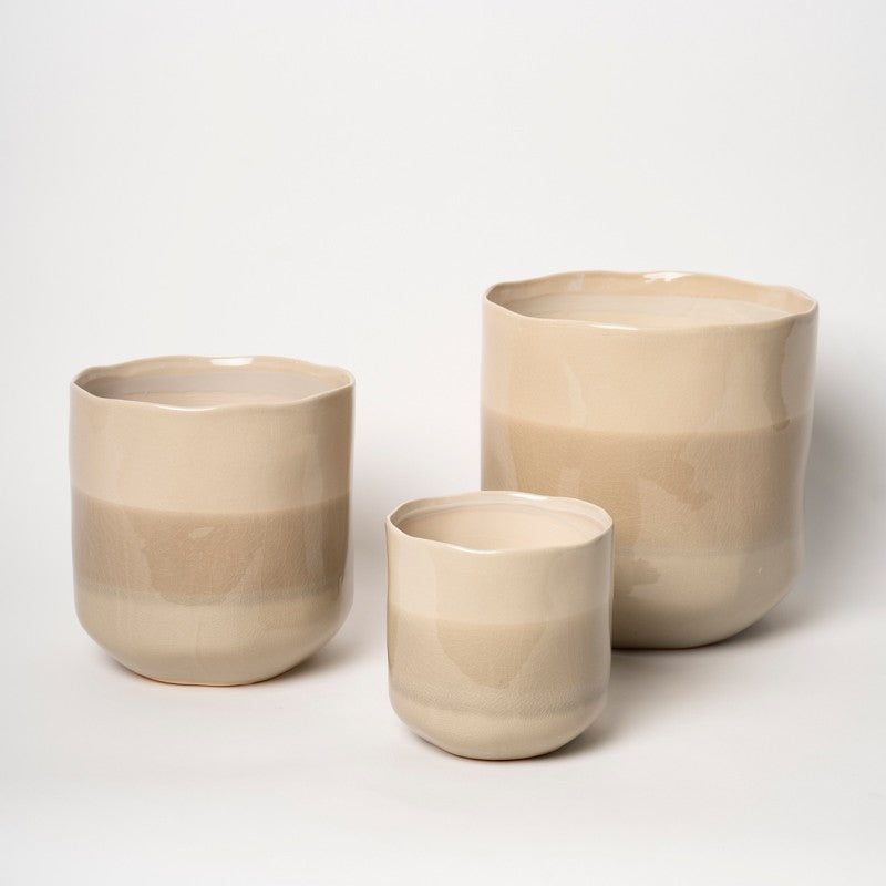 VASO NUANCE BEIGE TONDO RITUALI DOMESTICI - S