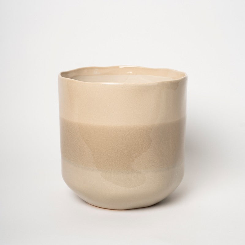 VASO NUANCE BEIGE TONDO RITUALI DOMESTICI - L