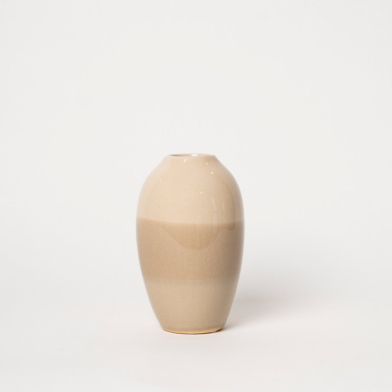 VASO NUANCE BEIGE OVALE RITUALI DOMESTICI - S