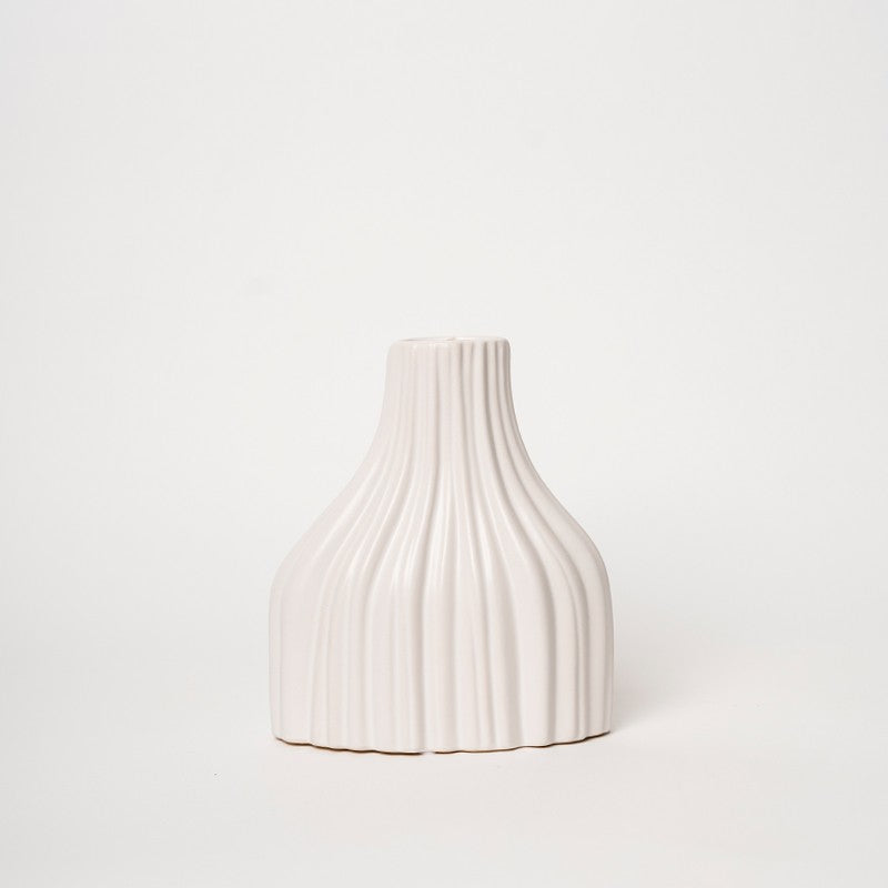 VASO LINFA BIANCO RIGATO RITUALI DOMESTICI - S