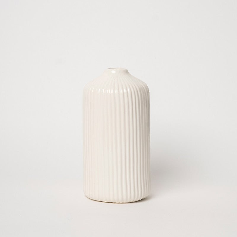 VASO RIGATO LE STELLE - BIANCO LUCIDO