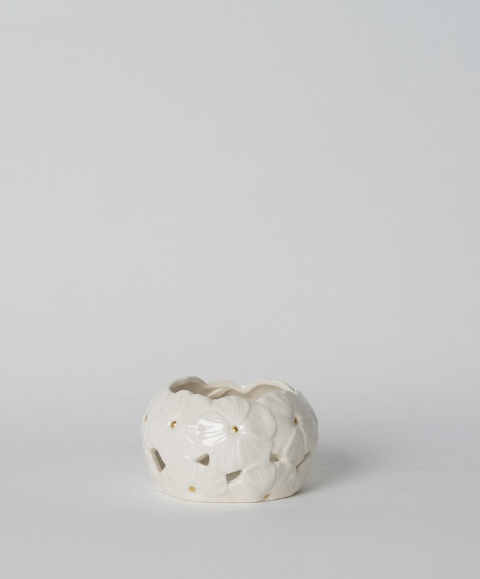 VASETTO FIORE PORCELLANA LE STELLE - BIANCO