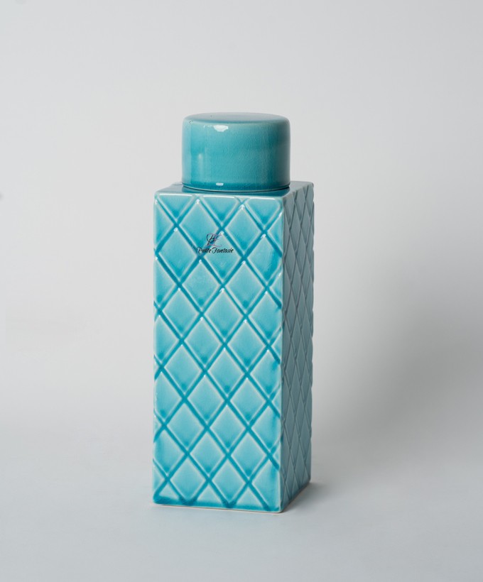 VASO BOTTIGLIA PETITE FANTASIE - BLU MEDIO