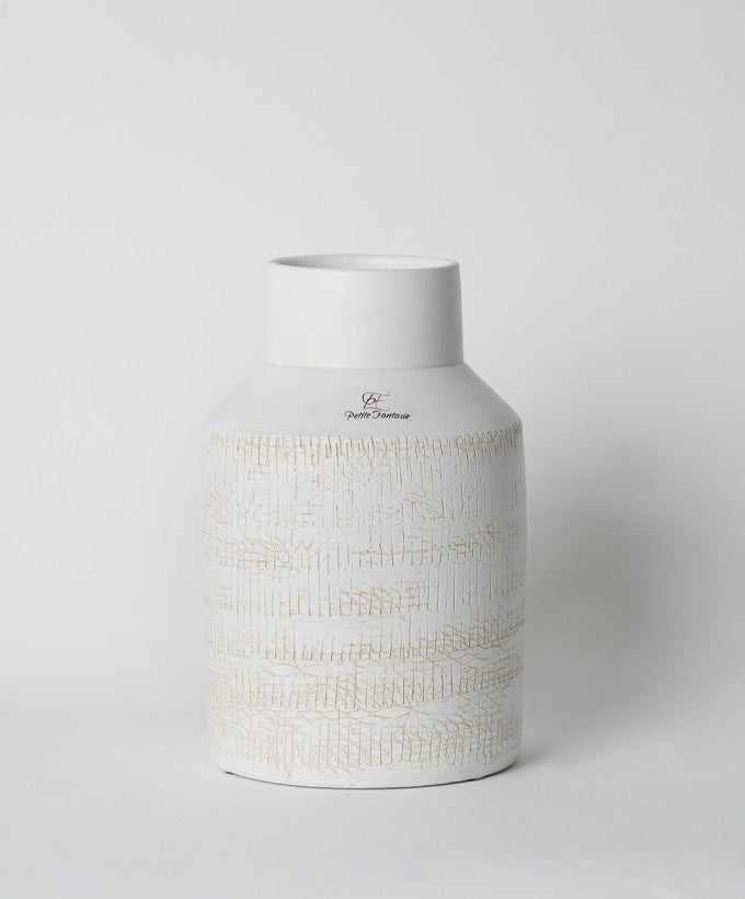 VASO ALTO PETITE FANTASIE CERAMICA - BIANCO