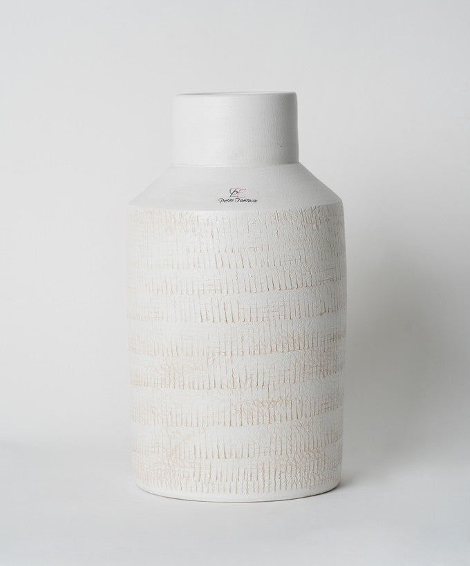 VASO ALTO GRANDE PETITE FANTASIE CERAMICA - BIANCO