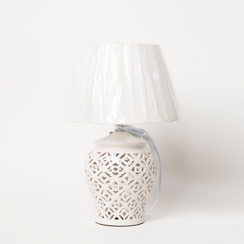 LUME TRAFORATO CERAMICA SIROTIME - BIANCO