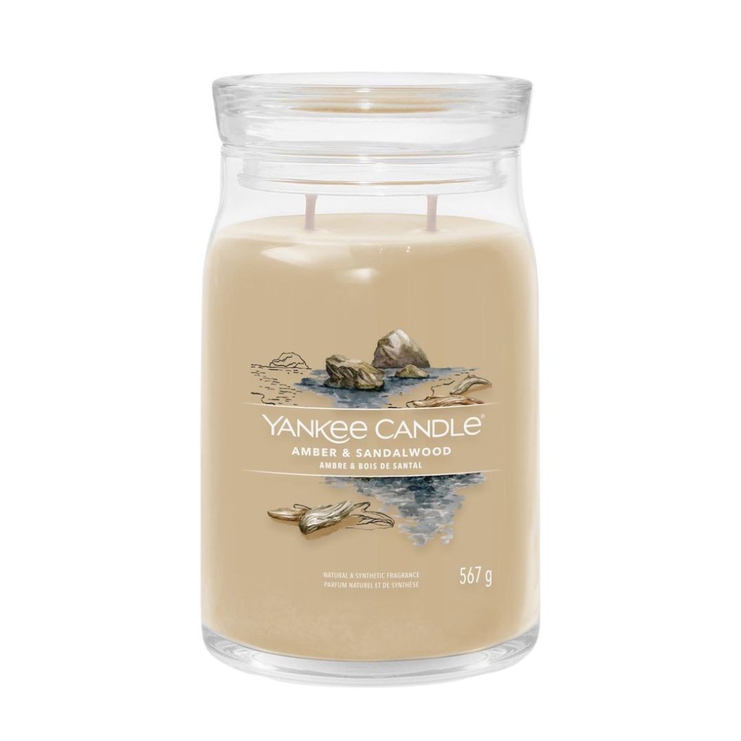 AMBER & SANDALWOOD - CANDELA GRANDE SIGNATURE