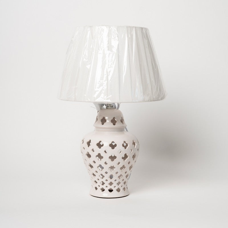 LUME SIROTIME CERAMICA TRAFORATA - BIANCO