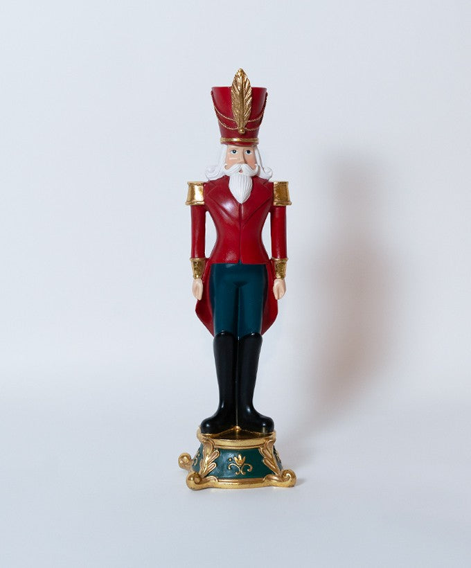 STATUINA SOLDATINO NATALIZIO BASE TONDA TAMBURO