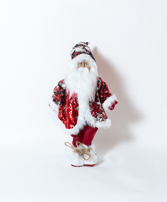 BABBO NATALE CON CAPPELLO E GIACCA PAILLETTES - GRANDE