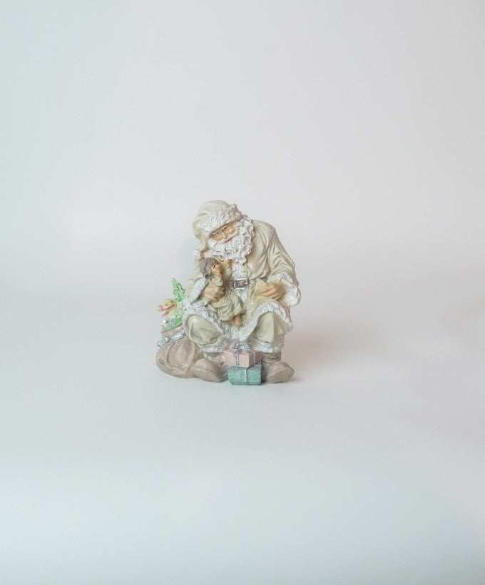 STATUINA BABBO NATALE CON BIMBO