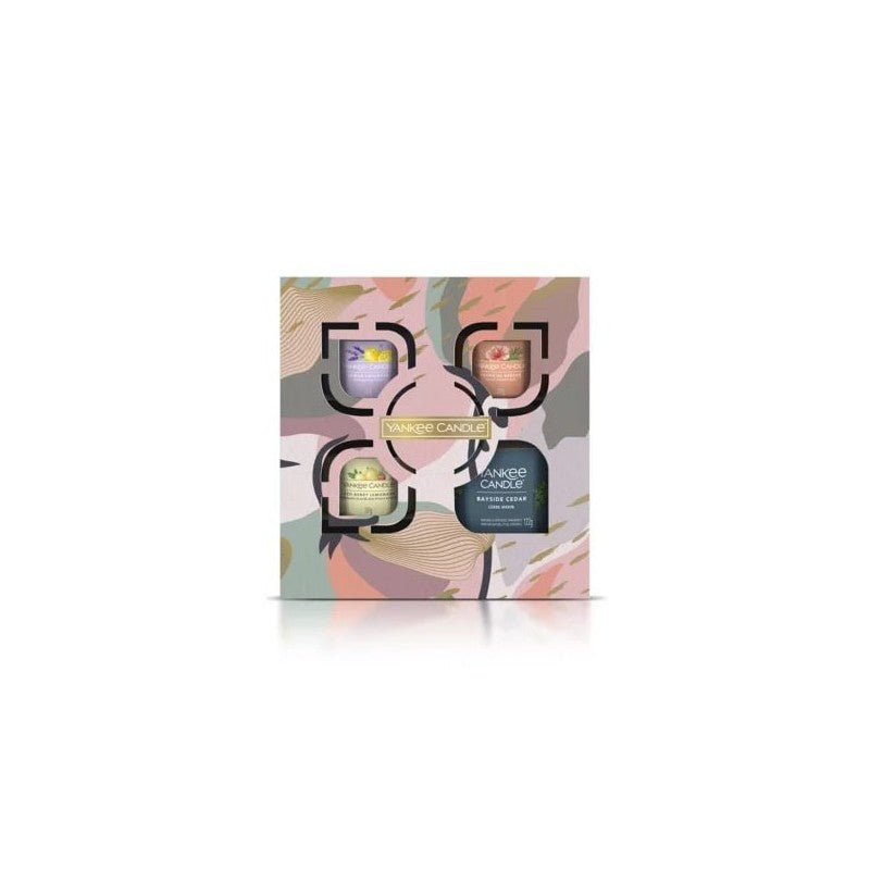 YANKEE CANDLE PRIMAVERA GIFT SET- 4 CANDELE VASETTO