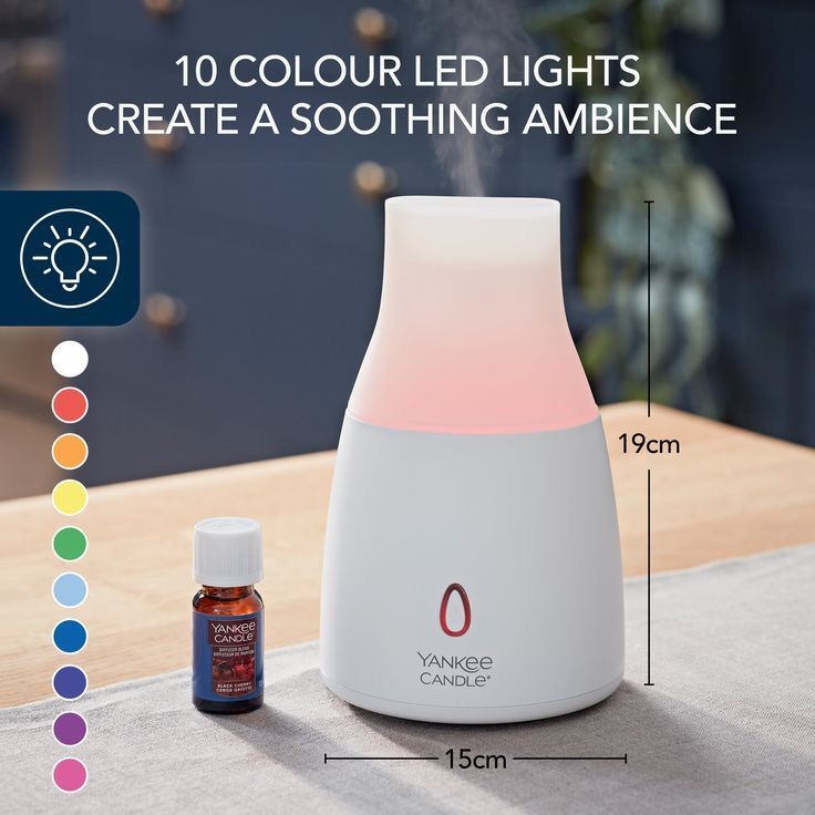 DIFFUSORE DI AROMI YANKEE CANDLE AD ULTRASUONI CON OLIO BLACK CHERRY