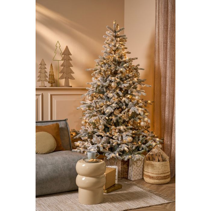 Albero Grimshaw frosted LED 215 h cm